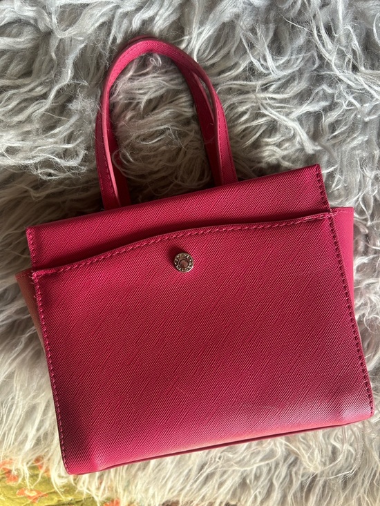Steve Madden Handbags - Steve Madden Hot Pink Mini Saffiano Handbag